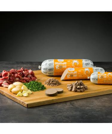 PURBELLO 3 Rolls Wet Dog Food - 3 Chicken 3 Ducks 2 Beef - Monoprotein Dog Food High Meat - Cut Resistant Dog Sausage - Buy Online on GoSupps.com