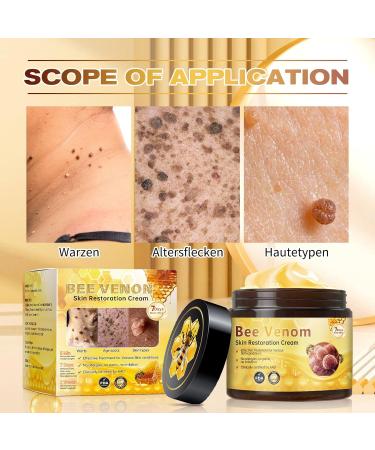 Tpyag Bee Venom Cream Bee Venom Skin Treatment Cream Skin Restoration Deeply Cleanses And Moisturizes Diminish Fine Lines Around Eyes 60g - Buy Online on GoSupps.com