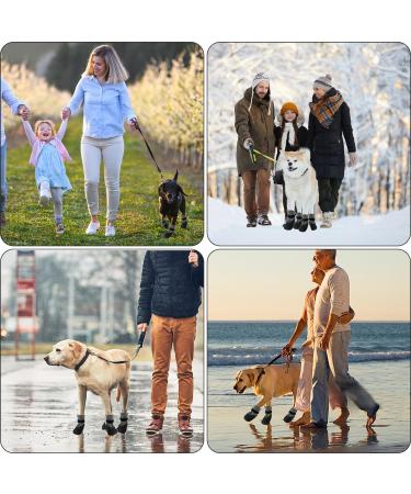 Fychuo Dog Socks Paws Stop Licking 4 Pack Dog Boots for Injured Paws Waterproof Dog Socks with Grips Dog Shoes Large Dog Walking Anti Slip Paw Protector for Dogs Pet - Buy Online on GoSupps.com