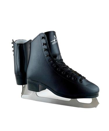 American Athletic Shoe Men's Tricot Lined Figure Skates 10 Black