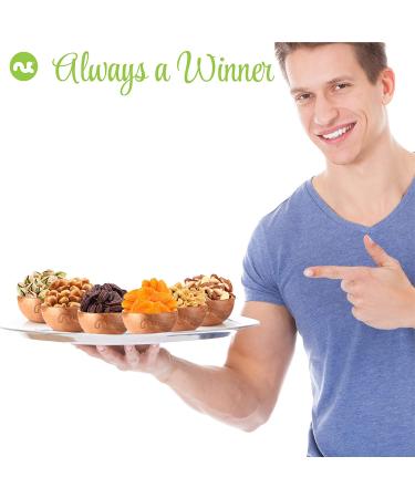 Dried Fruit & Nuts Gift Basket - 6 Assortments in Green Box | Holiday Gourmet Bouquet & Birthday Care Package | Healthy Kosher Snack Tray for Adults - Buy Online on GoSupps.com