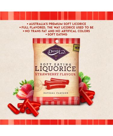 Darrell Lea R glisse Douce la Fraise 200 g - Lot de 8 - Buy Online on GoSupps.com