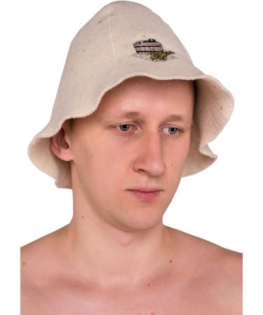 Ger3as 100% Wool Sauna Hat with Embroidery | Premium Quality Bath & Wellness Hat for Men & Women - International Shipping - Buy Online on GoSupps.com