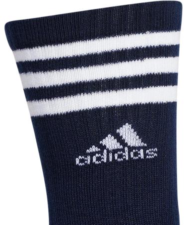 adidas Men's Athletic Cushioned Crew Socks 6-Pack - Large Cool Light Heather/Collegiate Navy/White - Buy Online on GoSupps.com