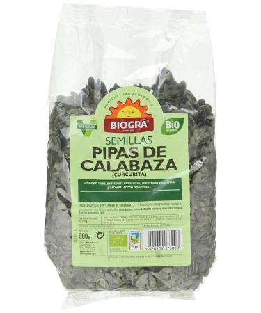 BIOGR Biogr Calabaza Pipes 500 g Biogra Organic (Curcubita-Austr Biogr 500 g