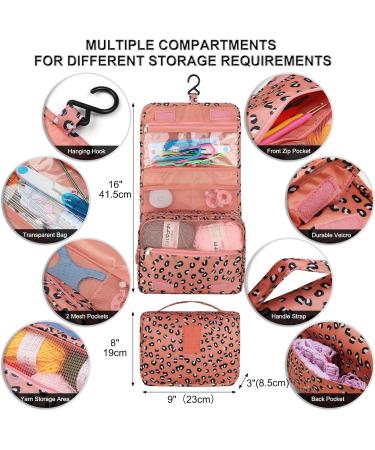 Aeelike Crochet Starter Kit for Beginners - 59pcs with Yarn, Hooks, Needles, and Storage Case - Ideal Crochet Gift - Leopard Print - Buy Online on GoSupps.com