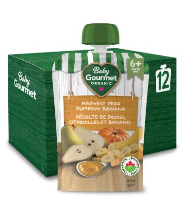 Baby Gourmet Harvest Pear Pumpkin Banana 12 Count