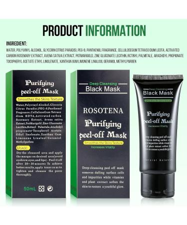 Black Head Remover Charcoal Peel Off Mask - Deep Cleansing Pore & Acne Treatment for All Skin Types - Buy Online on GoSupps.com
