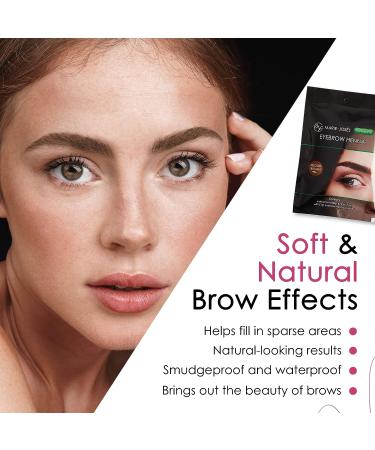 Marie-Jos & Co Henna Eyebrow Tint Medium Brown Dye - Long-Lasting, Water & Smudge Proof Powder for Spot Coloring - 5 Sachets (50 Applications) - Buy Online on GoSupps.com