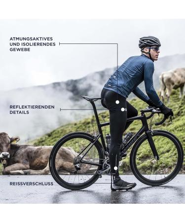 Rogelli Core Men's Cycling Shorts with Seat Pad - Breathable Long Bib Shorts - Black 4XL - Buy Online on GoSupps.com