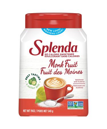 Splenda No Calorie Tabletop Monk Sweetener Granulated 540g Jar