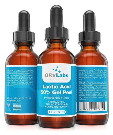 Lactic Acid 50% Gel Peel with Kojic Acid - Professional Grade Chemical Face Peel - 1 fl oz - Buy Online on GoSupps.com