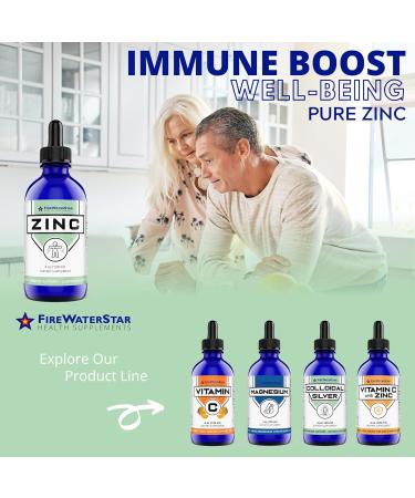 FWS Liquid Zinc Supplement for Men Women Kids Organic Non-GMO Vegan Ionic Zinc Sulfate Drops Immune System Boost Healthy Skin Support Overall Wellness 60 Day Supply 4 oz 4 Fl Oz (Pack of 1) - Buy Online on GoSupps.com
