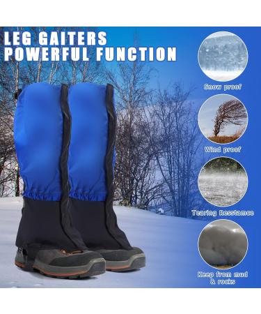 REAQUE Outdoor Gaiters - 500D Waterproof Leg Protection for Cycling Snowboarding Hiking & Climbing Blue - Buy Online on GoSupps.com