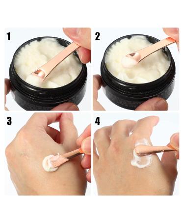 VOCOSTE Mini Makeup Spatula Set - 4 Pcs Rose Gold Eye Cream Massage Sticks for Facial Care & Beauty Scoop - Buy Online on GoSupps.com