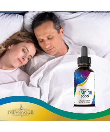 New Age Hemp Oil - All Natural USA Grown (5000) - Pack of 2 - Buy Online on GoSupps.com