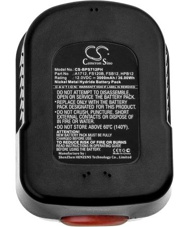 High-Performance 12.0V Replacement Battery for Firestorm FS1202BN FS18RS FS1800JS & More - 3000mAh - Buy Online on GoSupps.com