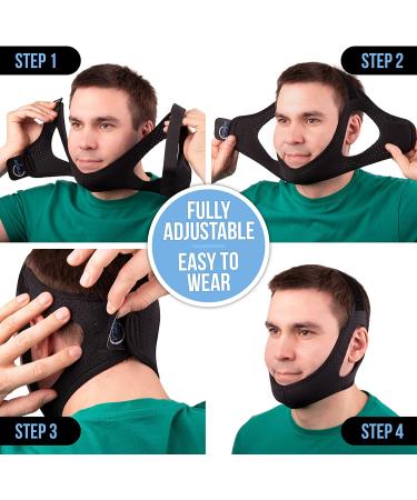 Anti Snoring Chin Strap for CPAP Users | Aveela Anti Snore Device | Multiple Sizes for Men and Women | Comfortable & Adjustable | Reduce Snoring and Dry Mouth - Buy Online on GoSupps.com