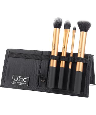 Kabuki Makeup Brushes Set 4pc LaRoc - Complete Beginner Collection | Contour Brush Foundation Brush Detailing Brush Buffing Brush Liquid & Powder Face Make-Up Brush Set - Buy Online on GoSupps.com