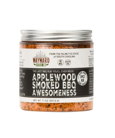 Applewood Smoked BBQ Awesomeness - Rub & BBQ Seasoning - Best BBQ Grill Seasoning Rub - Made for Chicken, BBQ Meat, Hamburgers, Pulled Pork, Ribs, Steaks - Dry Rub Spice Blend Applewood Smoked BBQ 7.1 Ounce (Pack of 1)