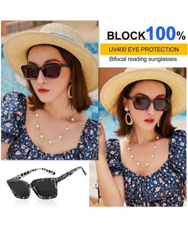 MARE AZZURO Women's UV Reader Sunglasses 0.5-4.0 Strength - Bifocal Sun Reading Glasses - A-brown Color - 2.5X - Buy Online on GoSupps.com