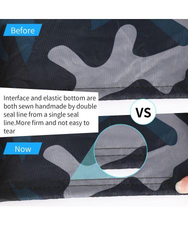 GYMTOP 7.8-18.2ft Waterproof Kayak Canoe Cover - Ocean Camo(420D Thickened) | UV Protection Sunblock Shield, Outdoor Storage Dust Boat Cover for 10.8-12.2ft Kayak - Buy Online on GoSupps.com
