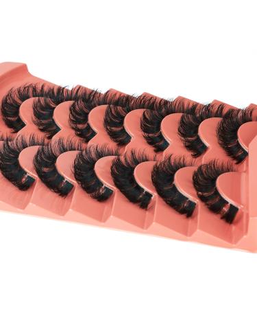 Alphonse D Curl Faux Mink Fluffy False Eyelashes | DIY Cluster Lashes | Natural Wispies | 7 Pairs Pack | Style A - Buy Online on GoSupps.com