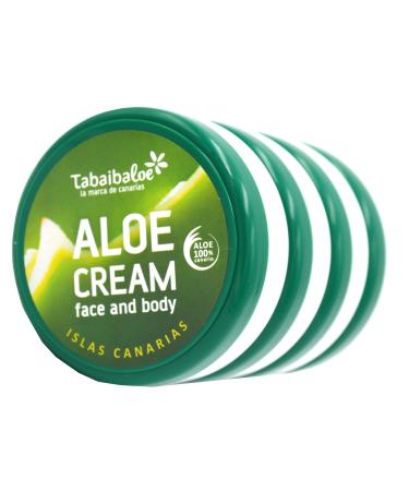 Aloe Vera Moisturizer for Face and Body 50 ml Tabaibaloe 4 pieces 50 ml (pack of 4)