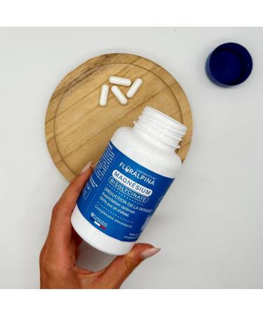 Magnesium Bisglycinate with Vitamin B6-120 Capsules | Highly Assimilable Anti-Fatigue and Relaxation | Nervous and Muscular System Support | Natural Food Supplement Made in France - Buy Online on GoSupps.com