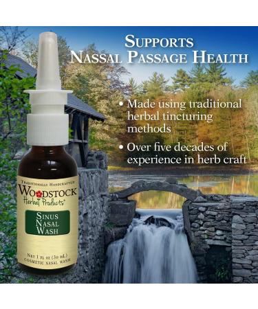 Woodstock Herbal Products Sinus Nasal Wash 1 oz. - Natural Nasal Passage Health - Buy Online on GoSupps.com