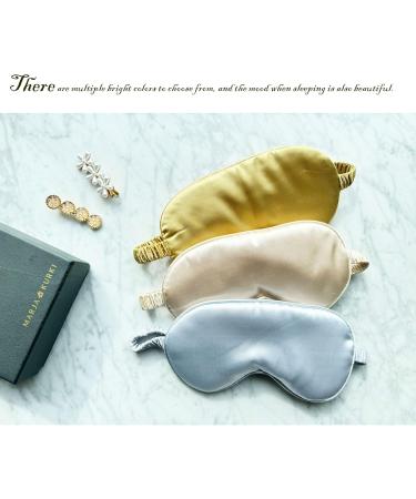 Luxury Silk Eye Sleep Mask | Satin Eye Cover for Optimal Sleep | Includes Silk Storage Bag - Black - Buy Online on GoSupps.com