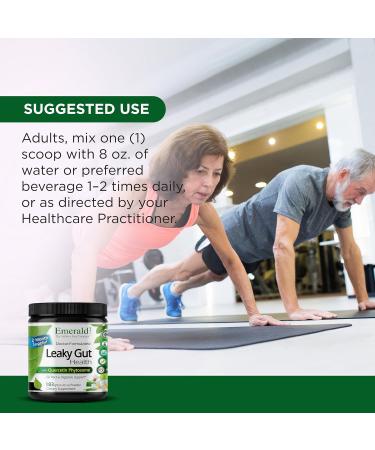 Emerald Labs Leaky Gut Health - Digestive Support Supplement with DGL Licorice Aloe Vera Extract & More - Supports Colon & Gut Health - 6.45 oz (Up to 60-Day Supply) - Buy Online on GoSupps.com