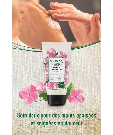 alkmene Organic Mallow Hand Balm - Cream for Sensitive and Dry Hands - Free from Silicones Parabens Mineral Oils PEGs SLS & SLES - Hand Care (3x 75ml) - Buy Online on GoSupps.com
