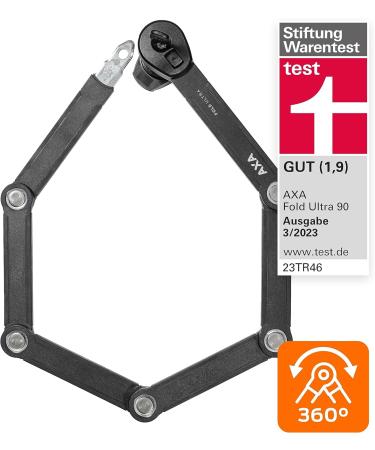 Buy Axa Fold Ultra 90 Bicycle Lock - High Security Level 14 for Cargo Bikes E-Bikes & Speed Pedals | Includes 2 Keys - International Shipping Available - Buy Online on GoSupps.com