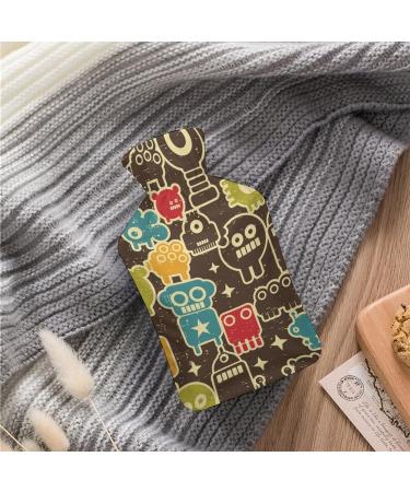 Hot Water Bottle with Lid - Textured Rubber for Pain Relief Cramps & Foot Warmer | Hot & Cold Therapy - Buy Online on GoSupps.com