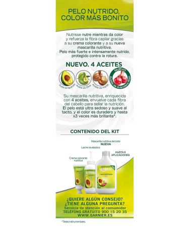 Garnier Nutrisse Permanent Hair Color Cream - Light Chestnut 5 with Four Oils | Nourishing & Long-Lasting Color for All Hair Types - Buy Online on GoSupps.com