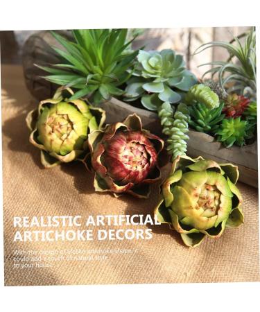 HOMSFOU 6 Pcs Artichoke Artificial Flower Abandon All Artichokes Home Decoration Faux Artichokes Plants Decor Faux Plants Artificial Artichoke Model Fake Vegetables Fake Fruit Silk Flower - Buy Online on GoSupps.com