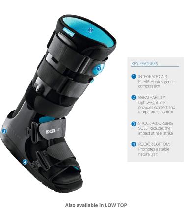 Ossur Formfit Walker Boot with Air - Medical Grade Immobilization for Strains, Sprains & Stable Fractures | Pneumatic Technology for Pain & Swelling Reduction | Breathable Material - Medium High Top - Buy Online on GoSupps.com