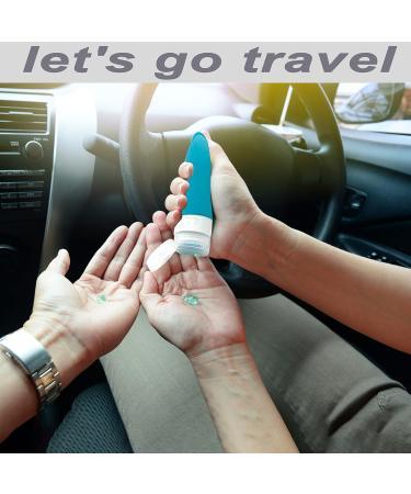 Mixnon Silicone Travel Bottles - 4 Pack 90ml - Ideal for Shampoo Conditioner Cream & Personal Care | Travel Organizer - Buy Online on GoSupps.com