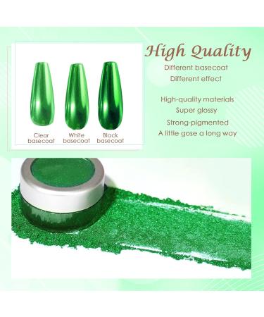Shop Laza Chrome Nail Powder - Mirror Effect Metallic Glitter for DIY Gel Nail Art & Crafts | Holographic Pigment & Decoration - Buy Online on GoSupps.com