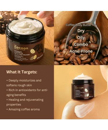 Cocoon Dak Lak Coffee Body Butter - Revitalize Your Skin | 6.76 fl oz | International Shipping Available - Buy Online on GoSupps.com