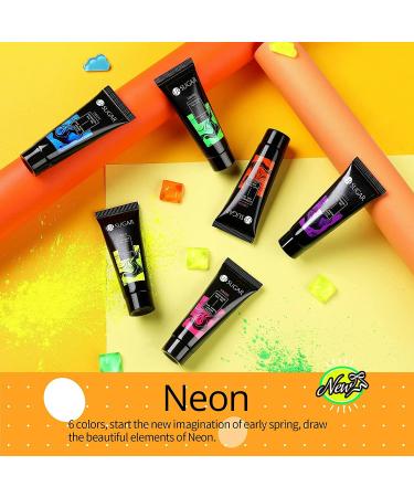 UR SUGAR Neon Poly Extension Gel Nail Polish Set - 6 Hot Pink Neon Green Yellow Orange Bright Colors - Long Lasting Soak Off Gel - Halloween Christmas Kit - Gift Box for Women - Buy Online on GoSupps.com