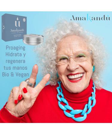 Repairing Hand Cream - Moisturising Hand Cream Against Cracks - Organic Ingredients - Karite + Castor + Vitamin D and E - Sensitive Skin - Anti-Ageing - Amakandu - Buy Online on GoSupps.com