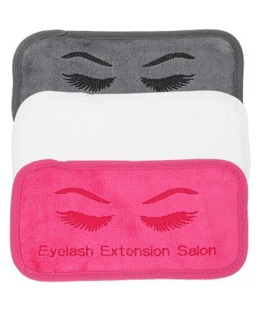 Beaupretty 3pcs Extension Gasket Extensions Headband Loose Sample Rectangle Headbands Suitcase Pad Forehead Sticker Grafting Pads Eyelash Holder False Pallet Reusable Eyelashes Nail Display