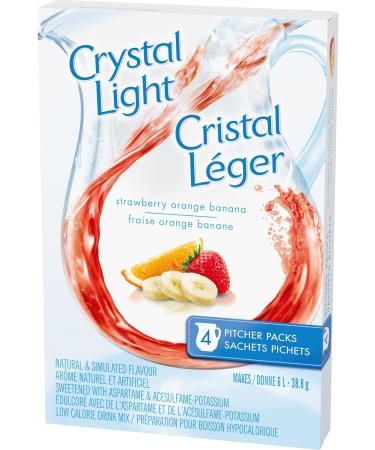 Crystal Light Strawberry Orange Banana Pitcher Packs 38.8g (28 Boxes of 4 Packets) Strawberry Orange Banana 38.8 g (Pack of 28) - Buy Online on GoSupps.com