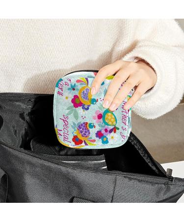 Period Storage Bag | Sanitary Napkin Pouch for Travel | Mother's Day Card Pattern | Color 3287 - Buy Online on GoSupps.com