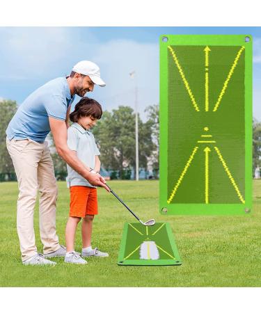 Turf Golf Mat, Divot Daddy Pro Golf Hitting Mat with 3 Balls, Indoor/Outdoor Golf Swing Mat That Instantly Shows Swing Path, Golf Training Mat for Swing Detection Batting, Golf Training Aid Equipment