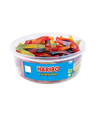 HARIBO Freaky Fish x 75 Pieces Sweets Tub (638g)