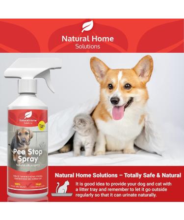 Eco Pee Stop Spray Urine Stop for Cat Dog Enzyme Urine Destroyer Repellent Stop Cats Dogs Repeat Marking Indoors Outdoors 100% Natural 500ml - Buy Online on GoSupps.com