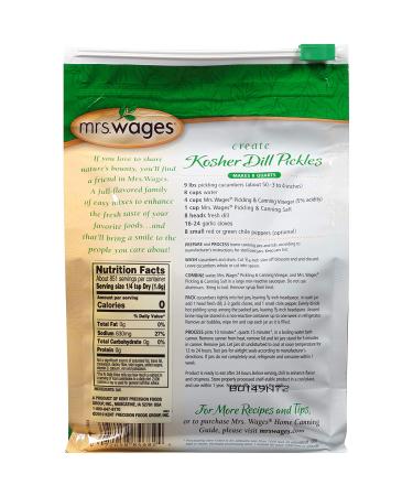 Mrs. Wages Pickling and Canning Salt 3 lbs - Pack of 6 | Premium Quality - Buy Online on GoSupps.com